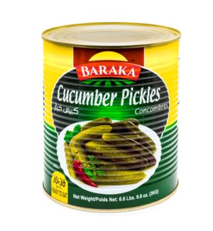 Cucumber pickles TIN "BARAKA" 3000 g x 6